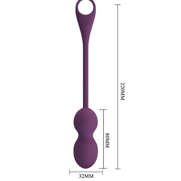 Pretty Love - Elvira Kegel Balls App Fjernbetjening Lilla