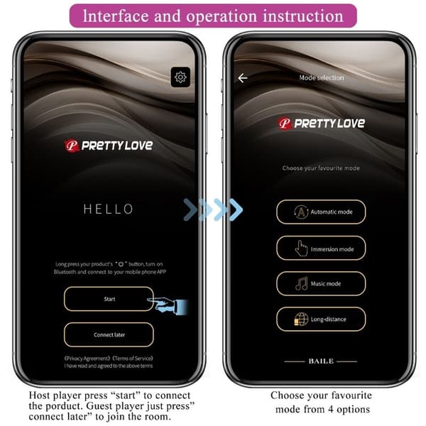 Pretty Love - Elvira Kegel Balls App Fjernbetjening Lilla