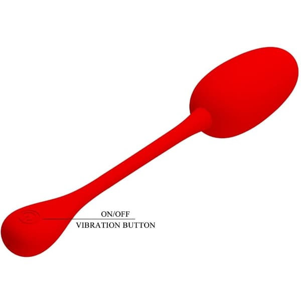 Pretty Love - Knucker Red oppladbart vibrerende egg