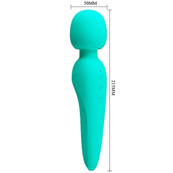 Pretty Love - Meredith Massager 12 vibrationslägen Aqua Green