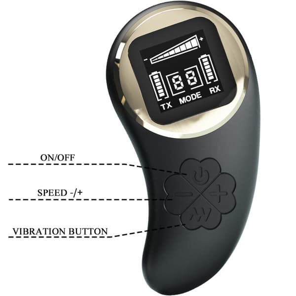 Pretty Love - Nathan Double Pleasure Vibrator -kaukosäädin