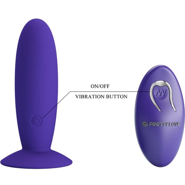 Pretty Love - Youth Plug Anal Vibrator Fjernkontroll Violet
