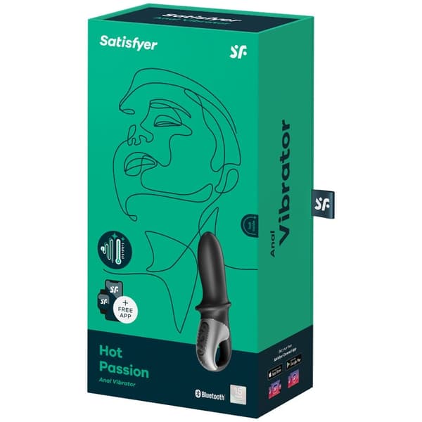 Satisfyer - Hot Passion Anal Vibrator App musta