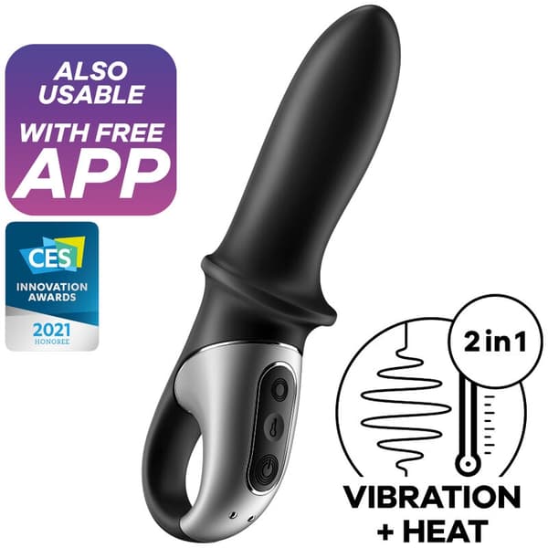 Satisfyer - Hot Passion Anal Vibrator App musta