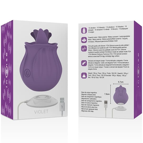 Intense - Violet Cl Toris Stimulator 10 Vibrationer Lila
