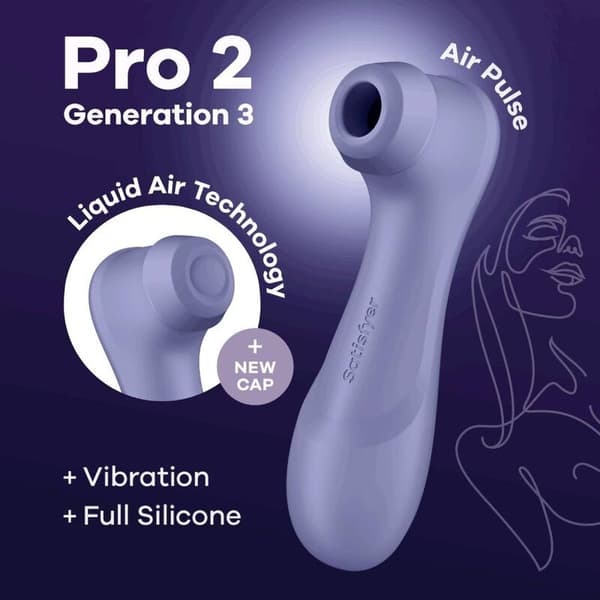 Satisfyer - Pro 2 Generation 3 Liquid Air Technology Lila
