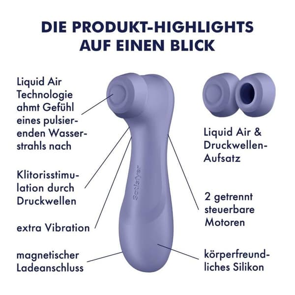 Satisfyer - Pro 2 Generation 3 Liquid Air Technology Lila