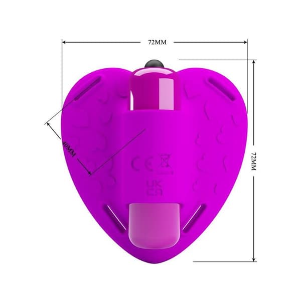 Pretty Love - Heartbeat Clitoris Massager 10 vibrasjonsmoduser Lilla