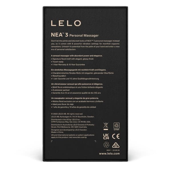 Lelo - Nea 3 Personal Massager Sort