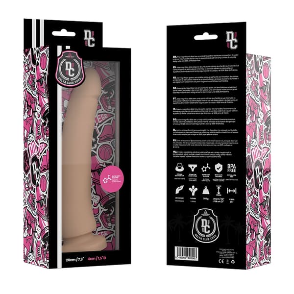 Delta Club - Leksaker Naturlig Dildo Medicinsk Silikon 20 Cm -O- 4 Cm