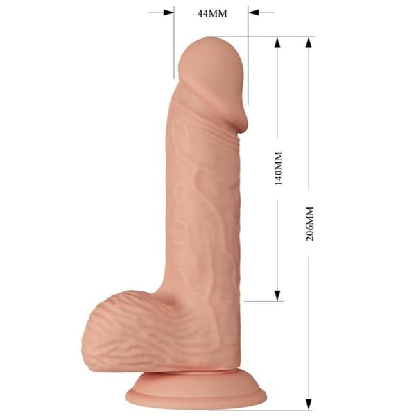 Baile - Smukt møde Catoblepas Fleksibel Realistisk Dildo 20,6 Cm Naturlig
