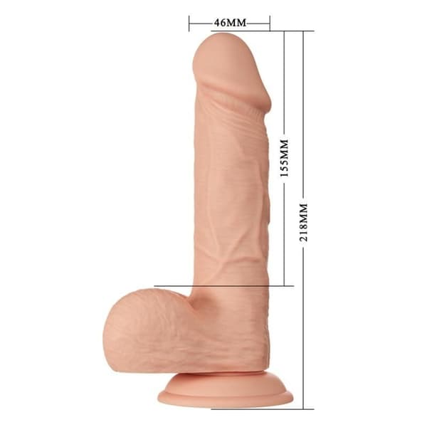 Baile - Vakkert møte Bahamut Fleksibel Realistisk Dildo 21,8 Cm Naturlig
