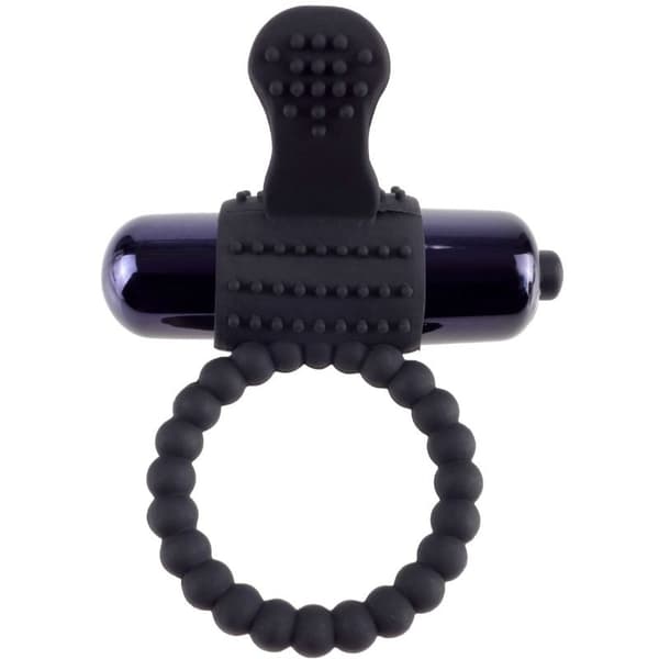 Fantasy C-Ringz - Svart silikon vibrerende ring
