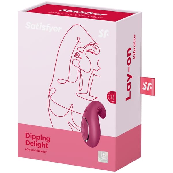 Satisfyer - Dipping Delight Lay-On Vibrator Rød