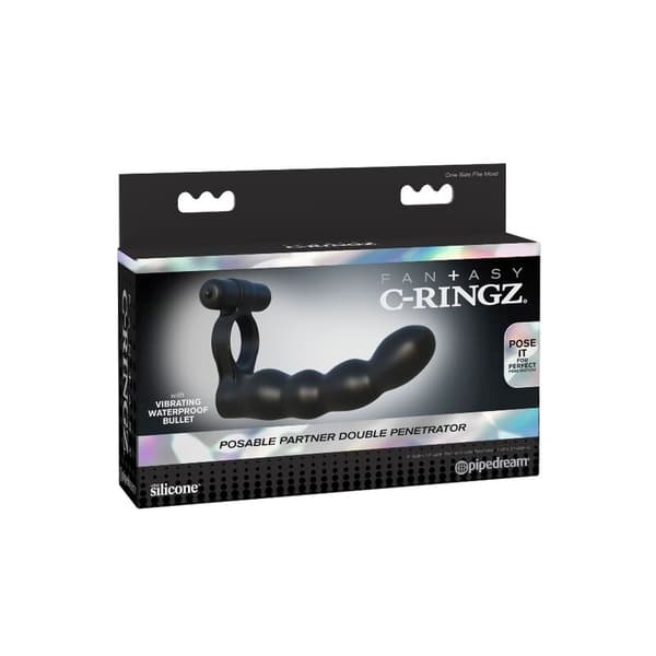Fantasy C-Ringz - Poserbar dubbel penetrator