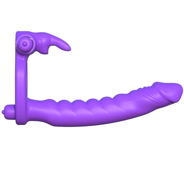 Fantasy C-Ringz - Silikone Dobbelt Vibrator Kanin
