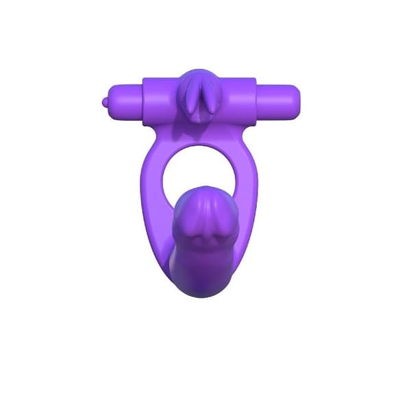 Fantasy C-Ringz - Silikone Dobbelt Vibrator Kanin
