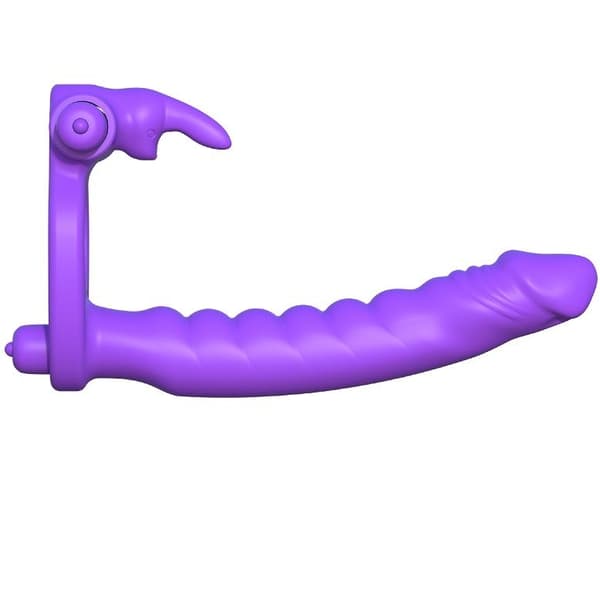 Fantasy C-Ringz - Silikone Dobbelt Vibrator Kanin