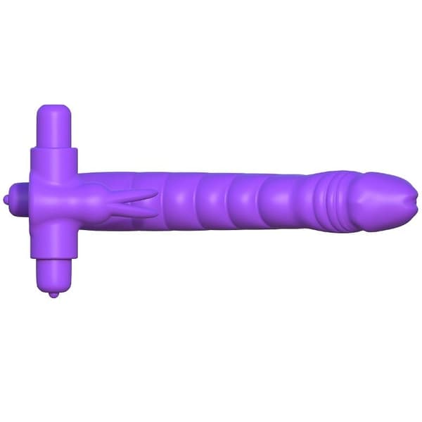 Fantasy C-Ringz - Silikone Dobbelt Vibrator Kanin