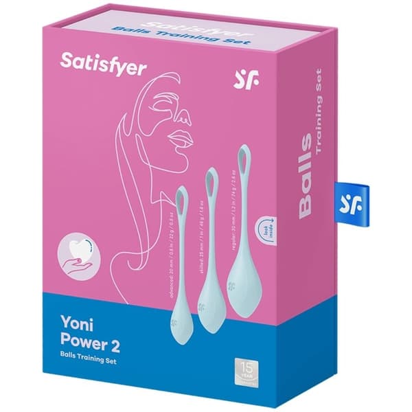 Satisfyer - Yoni Power 2 Træningssæt Blå