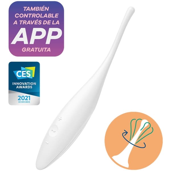 Satisfyer - Twirling Joy Clit Tip Vibrator Hvit