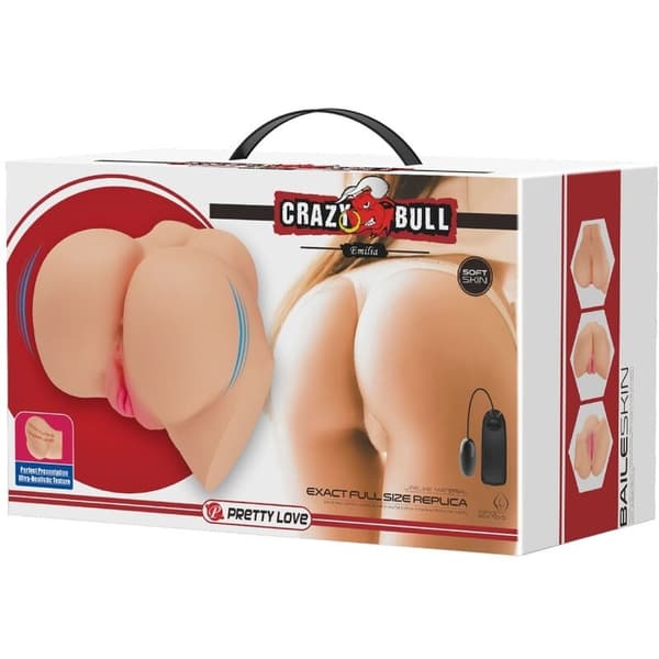 Crazy Bull - Realistisk vagina og anus Emilia Vibrator