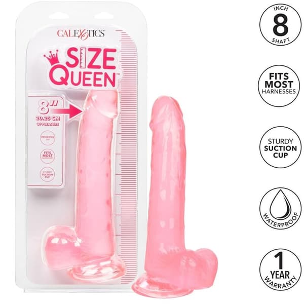 Calexotics - Størrelse Queen Dildo Pink 20,3 Cm
