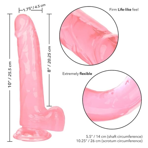 Calexotics - Størrelse Queen Dildo Pink 20,3 Cm
