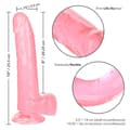 Miniatyrbillede 4 af 8: Calexotics - Størrelse Queen Dildo Pink 20,3 Cm