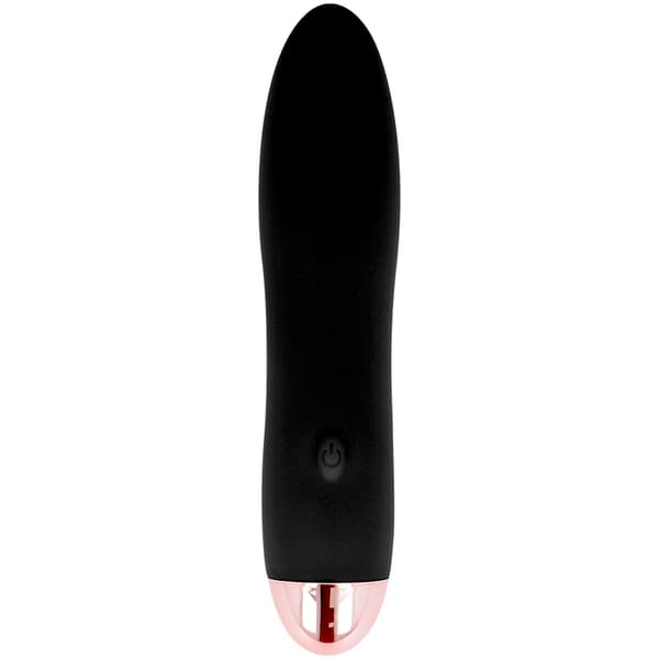Dolce Vita - Genopladelig Vibrator Fire sorte 7 hastigheder