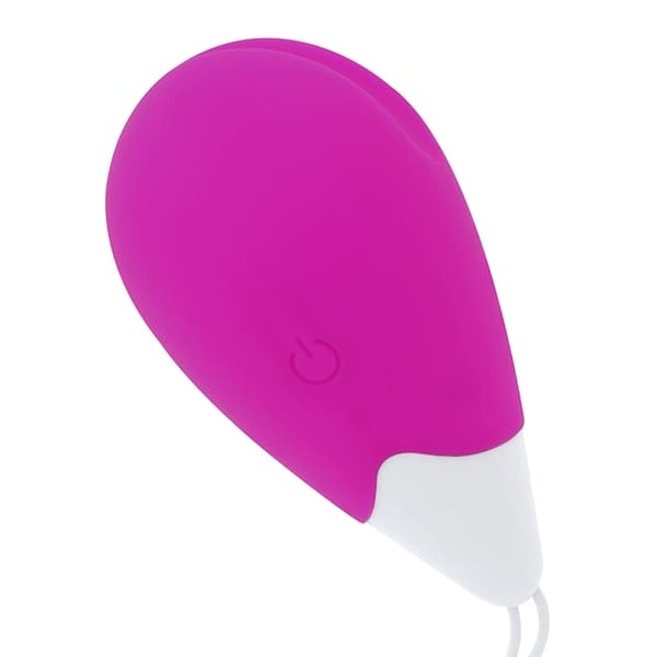 Ohmama - Teksturert vibrerende egg 10 modi lilla og hvit