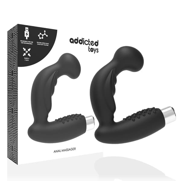 Addicted Toys - Prostatic Vibrator Oppladbar Model 3 - Svart
