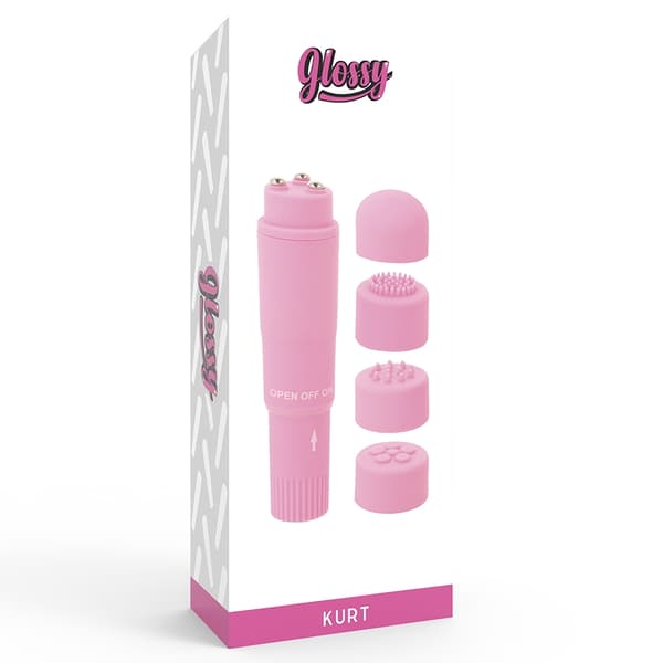 Glossy - Kurt Pocket Massager Rosa