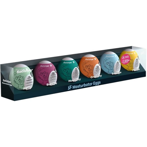 Satisfyer - Masturbator ägg 6 enheter set