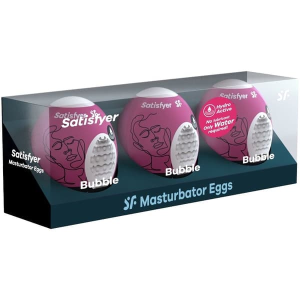 Satisfyer - 3 Masturbator Æg Boble