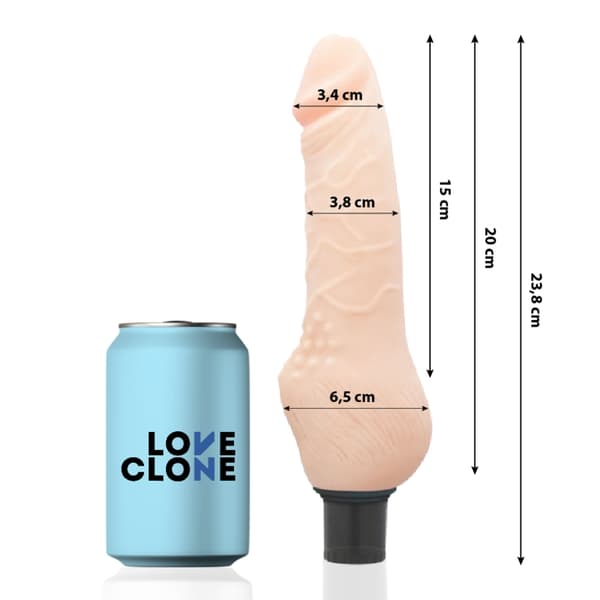 Loveclone - Daven Self Lubrication Realistic 23,8 Cm -O- 3,8 Cm