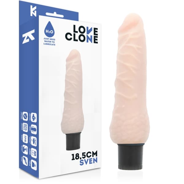 Loveclone - Sven Self Lubrication Vibrator 18,5 Cm -O- 3,3 Cm