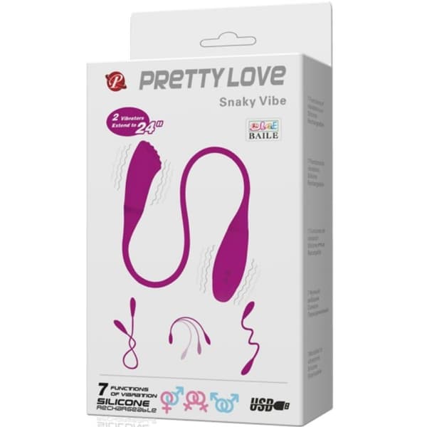 Pretty Love - Smart Snaky Vibe Vibrator 2-motorer