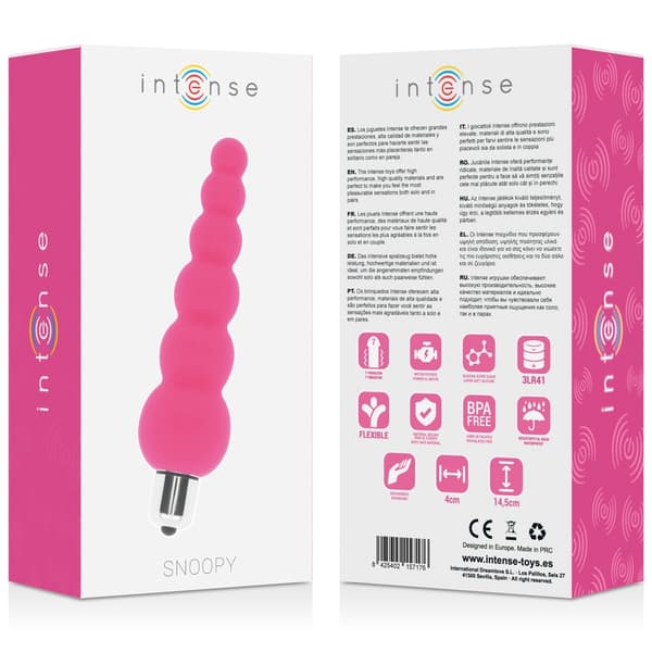 Intense - Snoopy 7 Speeds Silicone Intense - Rosa