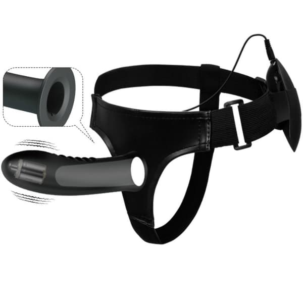Pretty Love - Myron Strap On Med Vibrasjon Og Hollow Dildo