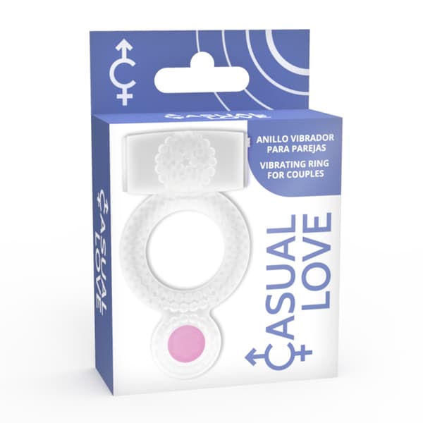 Casual Love - Ring Vibrerende Double Pleasure Transparent
