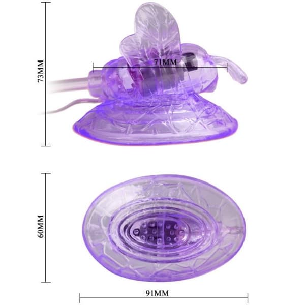 Baile - Lilac Clitoris Stimulation Vibrerende Sommerfugl