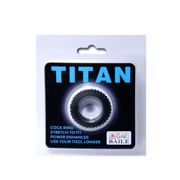 Baile - Titan Cockring Sort 1,9 Cm
