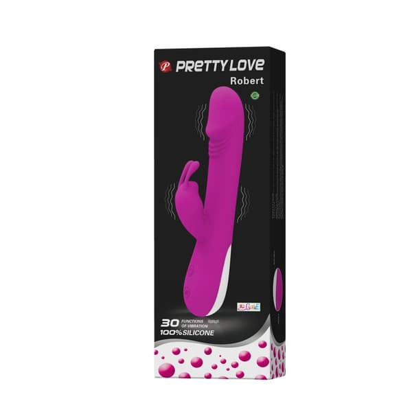 Pretty Love - Flirt Robert Vibrator med klitorisstimulator