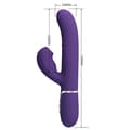 Miniatyrbilde 9 av 11: Pretty Love - Perlita G-Spot Vibrator 3 i 1 multifunksjon lilla