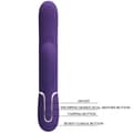 Miniatyrbilde 10 av 11: Pretty Love - Perlita G-Spot Vibrator 3 i 1 multifunksjon lilla