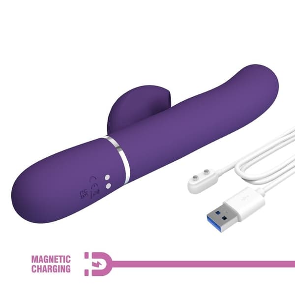 Pretty Love - Perlita G-Spot Vibrator 3 i 1 multifunksjon lilla
