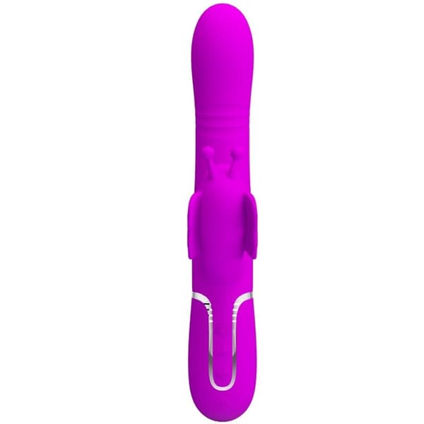 Pretty Love - Monitoiminen Rabbit Vibrator 4 In 1 Butterfly Fuksia