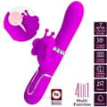 Pikkukuva 11 / 11: Pretty Love - Monitoiminen Rabbit Vibrator 4 In 1 Butterfly Fuksia