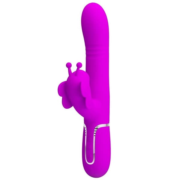 Pretty Love - Monitoiminen Rabbit Vibrator 4 In 1 Butterfly Fuksia